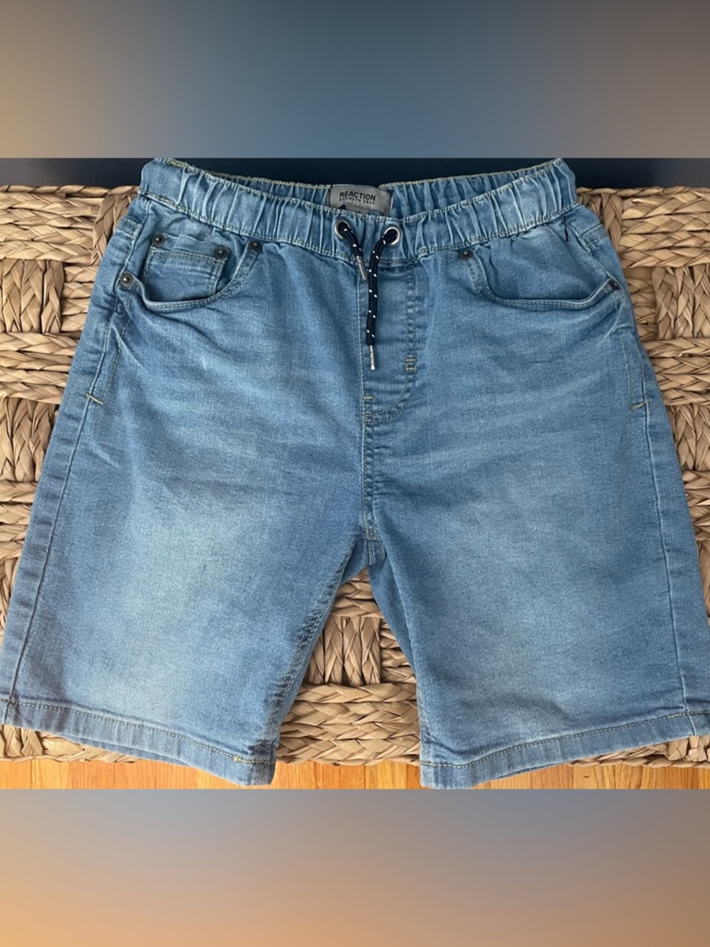 Girls Kenneth Cole Reaction Denim Drawstring Shorts
